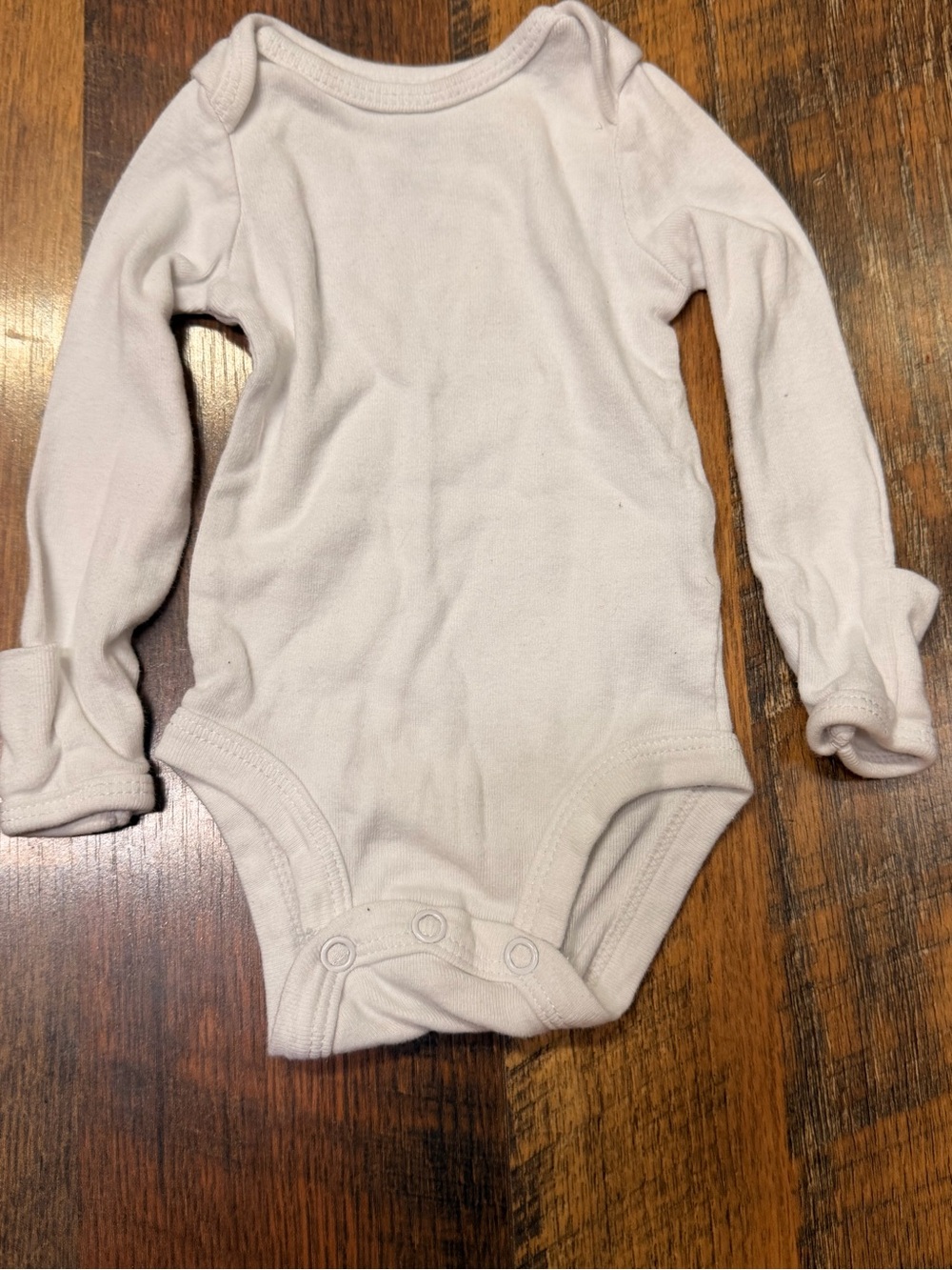 Carter's Long-Sleeve White Baby Bodysuit